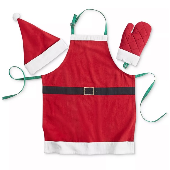 Martha Stewart Holiday Collection 3-piece Kid’s cooking set - Picture 1 of 6